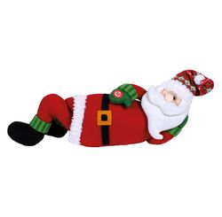 PAPAI NOEL DEITADO COM MUSICA E MOVIMENTO 40CM 13704 - MAGIZI