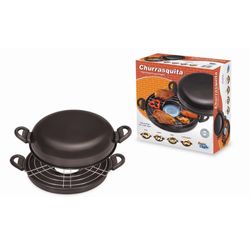 CHURRASQUEIRA ANTIADERENTE DE ALUMINIO PARA FOGÃO