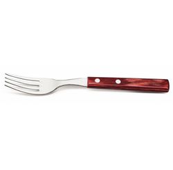 GARFO EM AÇO INOX PARA MESA CABO VERMELHO (POLYWOOD) (21102/470) - TRAMONTINA