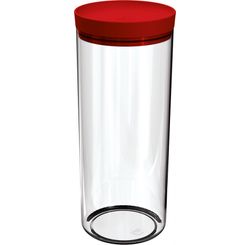 PORTA MANTIMENTOS 2,5L TRANSPARENTE COM TAMPA VERMELHA (UZ311-VM) - Uz Utilidades