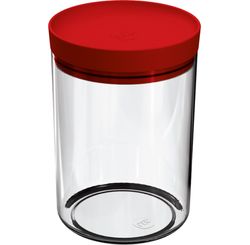 PORTA MANTIMENTOS 1,4L TRANSPARENTE COM TAMPA VERMELHA (UZ313-VM) - Uz Utilidades