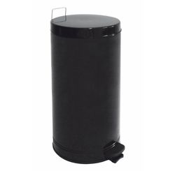 LIXEIRA PRETA COM PEDAL E BALDE 10,5 L PRATIKA - PURIMAX
