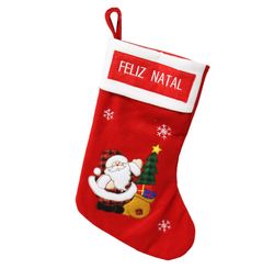 Bota Natalina Papai Noel Arvore 52cm - Niazitex