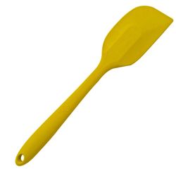 ESPATULA DE SILICONE ARREDONDADA AMARELO - HOMECOOK