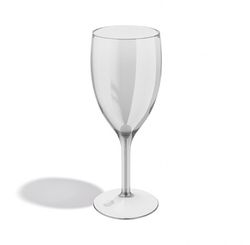 TACA PARA VINHO/AGUA 350ML TRANSPARENTE