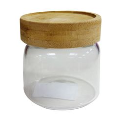 PORTA MANTIMENTO VIDRO COM TAMPA DE BAMBU 9D X 9,5A - HOMECOOK