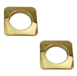 ILHÓS QUADRADO GRANDE 28MM PACOTE COM 10 PEÇAS DOURADA - MF PLASTICOS