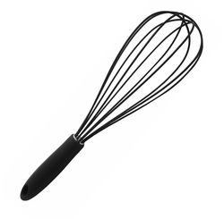 Batedor de Silicone 30 Cm Preto/unico