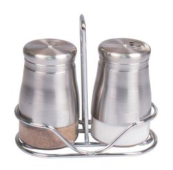 Conjunto Galheteiro 2pcs Inox C/ Suporte