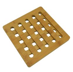 DESCANSO DE PANELA QUADRADO BAMBOO 18X18X1CM