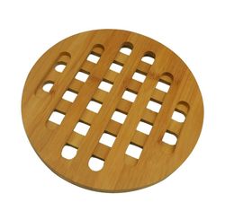DESCANSO DE PANELA REDONDO EM BAMBOO 17,5 X 1CM - HOMECOOK