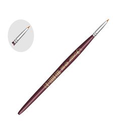 PINCEL FILETE REDONDO FILAMENTO SINTÉTICO TORAY DOURADO 409-000 - CONDOR