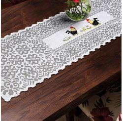 TRILHO RENDA 0,40 X 1,50 GALINHA COM OVOS - INTERLAR