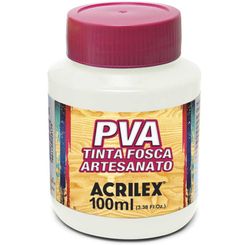 TINTA FOSCA P/ ARTESANATO - 100ML - BRANCA (032100519)