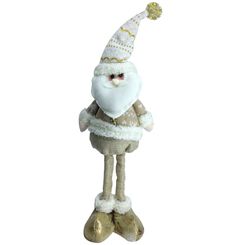 BONECO PAPAI NOEL C/ PERNA MADRID 38CM - NIAZITEX