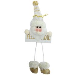 Enfeite Porta Papai Noel Madrid C/ Feliz Natal 20cm - Niazitex
