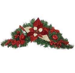 ENFEITE DECORATIVO PORTA ARRANJO C/ FRUTA E FLOR 60CM - NIAZITEX