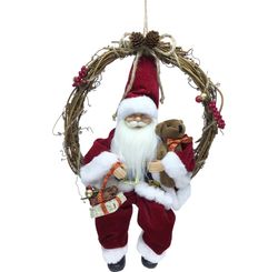 BONECO PAPAI NOEL POLARIS GUIRLANDA 30,5CM - NIAZITEX