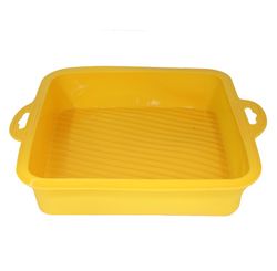 FORMA QUADRADA DE SILICONE AMARELO - NIAZITEX