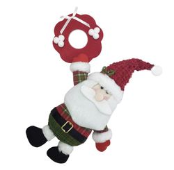 Enfeite Porta Papai Noel Pendurado Madrid 33cm  - Niazitex