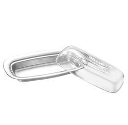 MANTEIGUEIRA INOX C/ TAMPA ACRILICA 21CM -  HOMECOOK