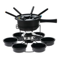 Fondue Giratorio Aspen Preto 16 Pecas