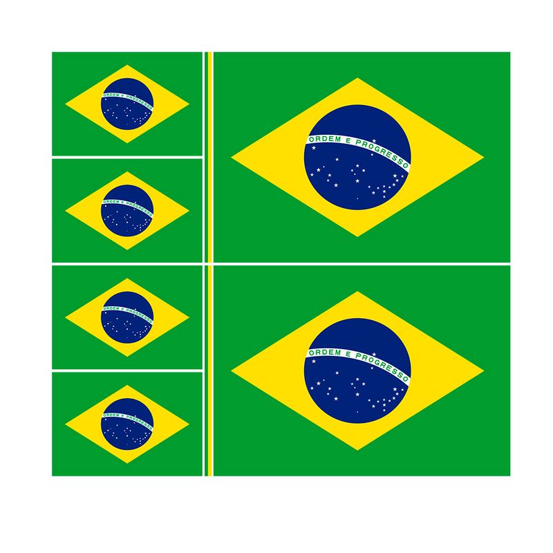 Tecido Bandeira do Brasil Completa