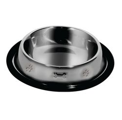 COMEDOURO PETS ANTIDERRAPAGEM ACO INOX 710MLX23CM