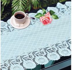 ROLO PVC RENDADO LISO LG0,50  DES.004/BRANCO