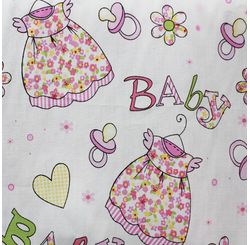 Tecido Tricoline Estampado Lg1,45 Girl Clothes