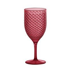 TACA P/ AGUA E VINHO LUXXOR 480 ML VERMELHO (1431)