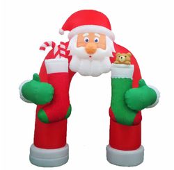 Arco Inflavel C/abraco Papai Noel 240cm - Chrtmas & Co