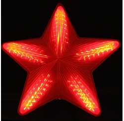 ESTRELA GRANDE LED VERMELHA DIGITAL BIVOLT (11561)