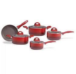 JOGO DE PANELAS 5 PCS VERMELHO CERAMIC LIFE GRANADA - BRINOX