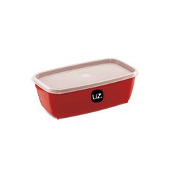 MULTIUSO RETANGULAR 1,5L VERMELHO SOLIDO PLASTICO (UZ225-VM)