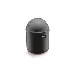 LIXEIRA DE PIA 4L PRETO SOLIDO PLASTICO (UZ350-PR)