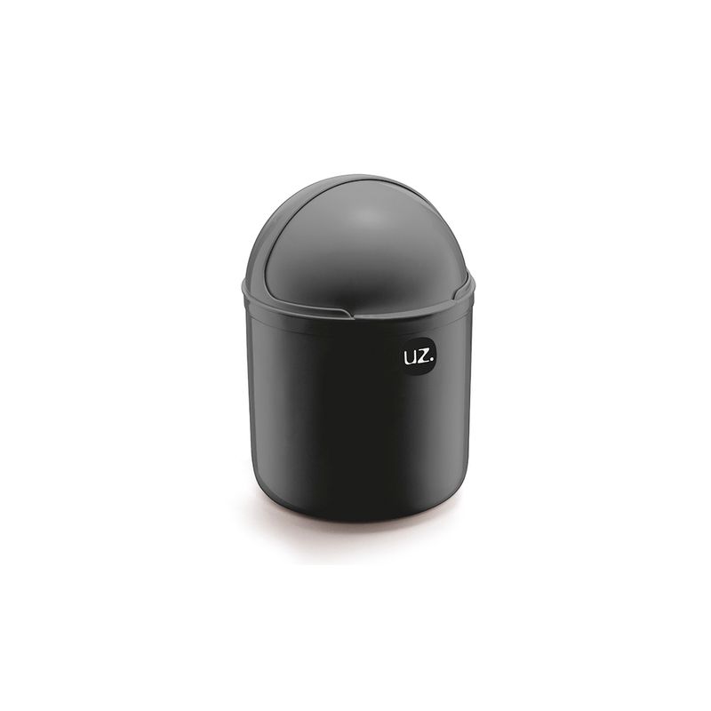 LIXEIRA-DE-PIA-4L-PRETO-SOLIDO-PLASTICO-UZ350-PR