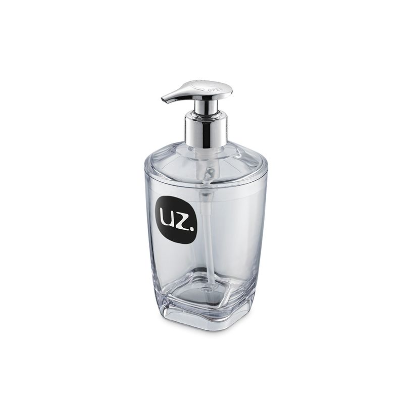 PORTA-SABONETE-LIQUIDO-PREMIUM-TRANSPARENTE-PLASTICO---UZ522-TR
