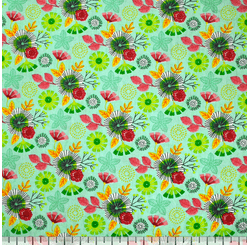 TECIDO TRICOLINE INFANTINO  LG1,49 61935 ROMANTIC FLOWERS VAR 03