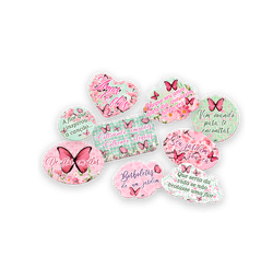 KIT PLACAS JARDIM DAS BORBOLETAS 12X09 (106647)
