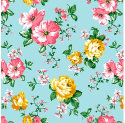 Tecido Tricoline Estampado Art Lg1,50 Florais 8046 Var 01