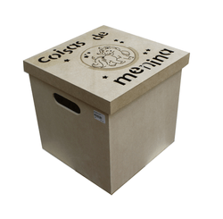 CAIXA MDF ORGANIZADORA COISAS DE MENINA 28X28X28 (1521) 28X28X28