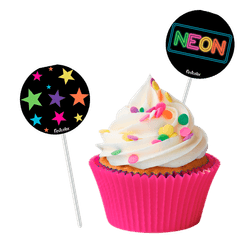BANDEIRINHA PARA DOCINHOS NEON 12X08 (106980)