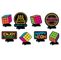 DECORACAO DE MESA NEON 12X08