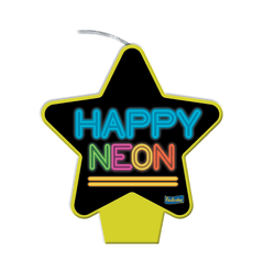 VELA PLANA ESTRELA NEON AMARELA 05X01