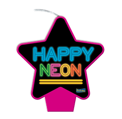 VELA PLANA ESTRELA NEON PINK 05X01