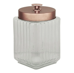 PORTA MANTIMENTO COM TAMPA METAL ROSE GOLD 1,7L (7800) - LYOR