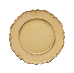SOUSPLAT PATINADO DE PLASTICO MOON BEGE (7680) - LYOR