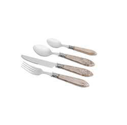 FAQUEIRO 24PC INOX COM CABO PEROLA MOTHER PEARL LUXO(7288) - LYOR