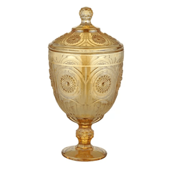 POTICHE DE CRISTAL SUN AMBAR (4414) - LYOR